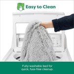 Furhaven Round Calming Dog Bed - Mist Gray