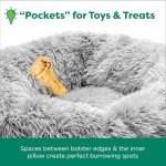 Furhaven Round Calming Dog Bed - Mist Gray