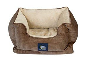 Serta Cuddler Pet Bed, Mocha, Mini