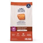Natural Balance Limited Ingredient Small Breed Adult Grain-Free Dry Dog Food, Salmon & Sweet Potato Recipe, 4 Pound (Pack of 1)