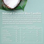 Natural Coconut Wax Candle with Wood Wick - Palo Santo