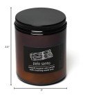 Natural Coconut Wax Candle with Wood Wick - Palo Santo