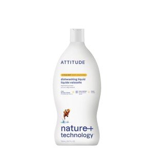 ATTITUDE Plant-Based Citrus Dish Soap, EWG Verified