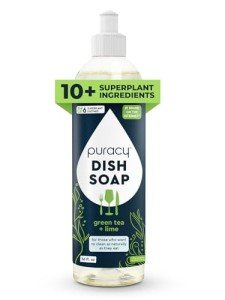 Puracy Natural Non-Toxic Dish Soap - Green Tea & Lime