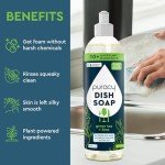 Puracy Natural Non-Toxic Dish Soap - Green Tea & Lime