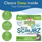 Eco-Gals Heavy Duty Dishwasher Cleaner Tablets - 12 Pack