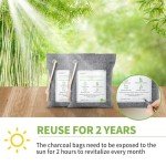 Bamboo Charcoal Air Purifying Bags - Large 4-Pack