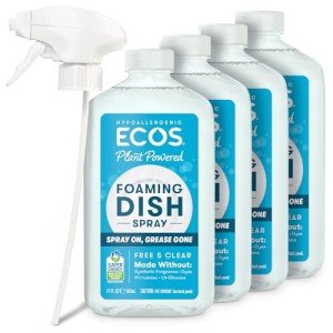 Non-Toxic Foaming Dish Soap for Families - 4 Pack