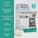 Non-Toxic Dishwasher Cleaner Tablets - 10 Count