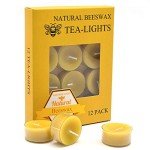 Organic Beeswax Tealight Candles - 12 Pack