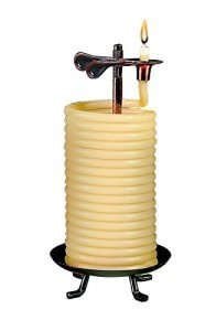 Eco-Friendly 80-Hour Beeswax Vertical Candle