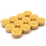 Organic Beeswax Tealight Candles - 12 Pack