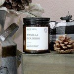 Non-Toxic Vanilla Bourbon Coconut Beeswax Candle 9oz
