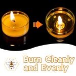 Pure Beeswax Tealight Candles - 36 Pack