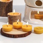 Pure Beeswax Tealight Candles - 36 Pack