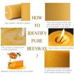 Natural Beeswax Pillar Candles - 4 Pack