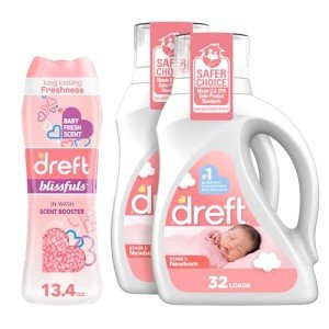 Dreft Newborn Laundry Detergent & Scent Booster Bundle