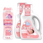 Dreft Newborn Laundry Detergent & Scent Booster Bundle