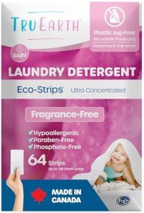 Tru Earth Hypoallergenic Baby Laundry Detergent Sheets