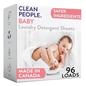 Unscented Baby Laundry Detergent Sheets - 96 Pack
