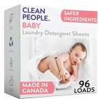 Unscented Baby Laundry Detergent Sheets - 96 Pack