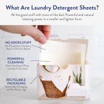 Unscented Baby Laundry Detergent Sheets - 96 Pack