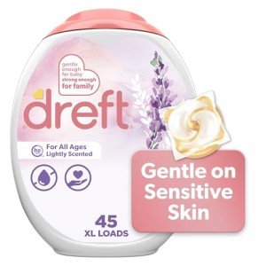 Dreft Lavender Laundry Detergent Pacs, 45 Count
