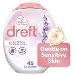 Dreft Lavender Laundry Detergent Pacs, 45 Count