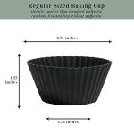 Non-Toxic Silicone Baking Cups - Pack of 24