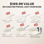 12-Piece Non-Toxic Ceramic Cookware Set
