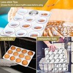 Non-Toxic Stainless Steel Muffin Pan - 12 Cups