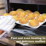 Non-Toxic Stainless Steel Muffin Pan - 12 Cups