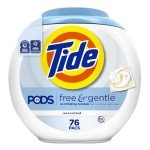 Gentle Non-Toxic Laundry Detergent Pods, 76 Count