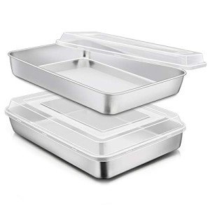 Non-Toxic Baking Pan Set with Lid - 2 Pack