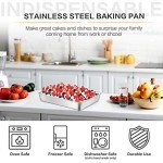 Non-Toxic Baking Pan Set with Lid - 2 Pack