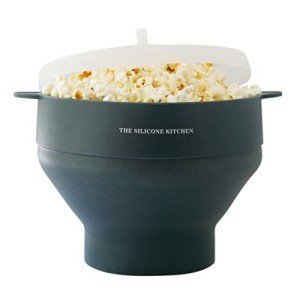Non-Toxic Collapsible Microwave Popcorn Maker in Blue