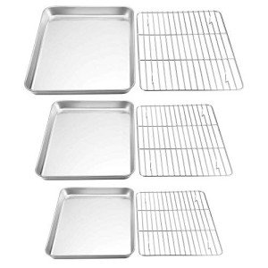 Non-Toxic Stainless Steel Baking Sheet Set