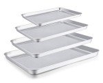 Non-Toxic Stainless Steel Baking Sheet Set of 4