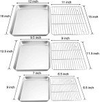 Non-Toxic Stainless Steel Baking Sheet Set