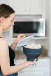 Non-Toxic Collapsible Microwave Popcorn Maker in Blue