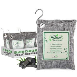 Bamboo Charcoal Air Purifier Bags - 4 Pack