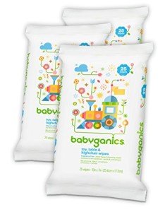 Babyganics Non-Toxic Toy & Table Wipes - 3 Pack