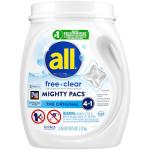 Gentle Free & Clear Laundry Detergent Pacs, 60 Count