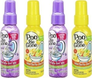 4-Pack Citrus & Lavender Toilet Deodorizer Spray