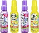 4-Pack Citrus & Lavender Toilet Deodorizer Spray