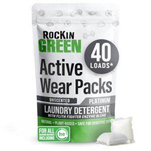 Rockin' Green Plant-Based Laundry Pods for Sensitive Skin