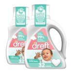 Dreft Hypoallergenic Baby Laundry Detergent, 64 Loads