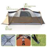 Alpha Camp 8-Person Waterproof Backpacking Tent