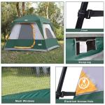 4-Person Waterproof Cabin Tent for Camping