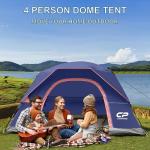 4-Person Waterproof Camping Tent with Rainfly